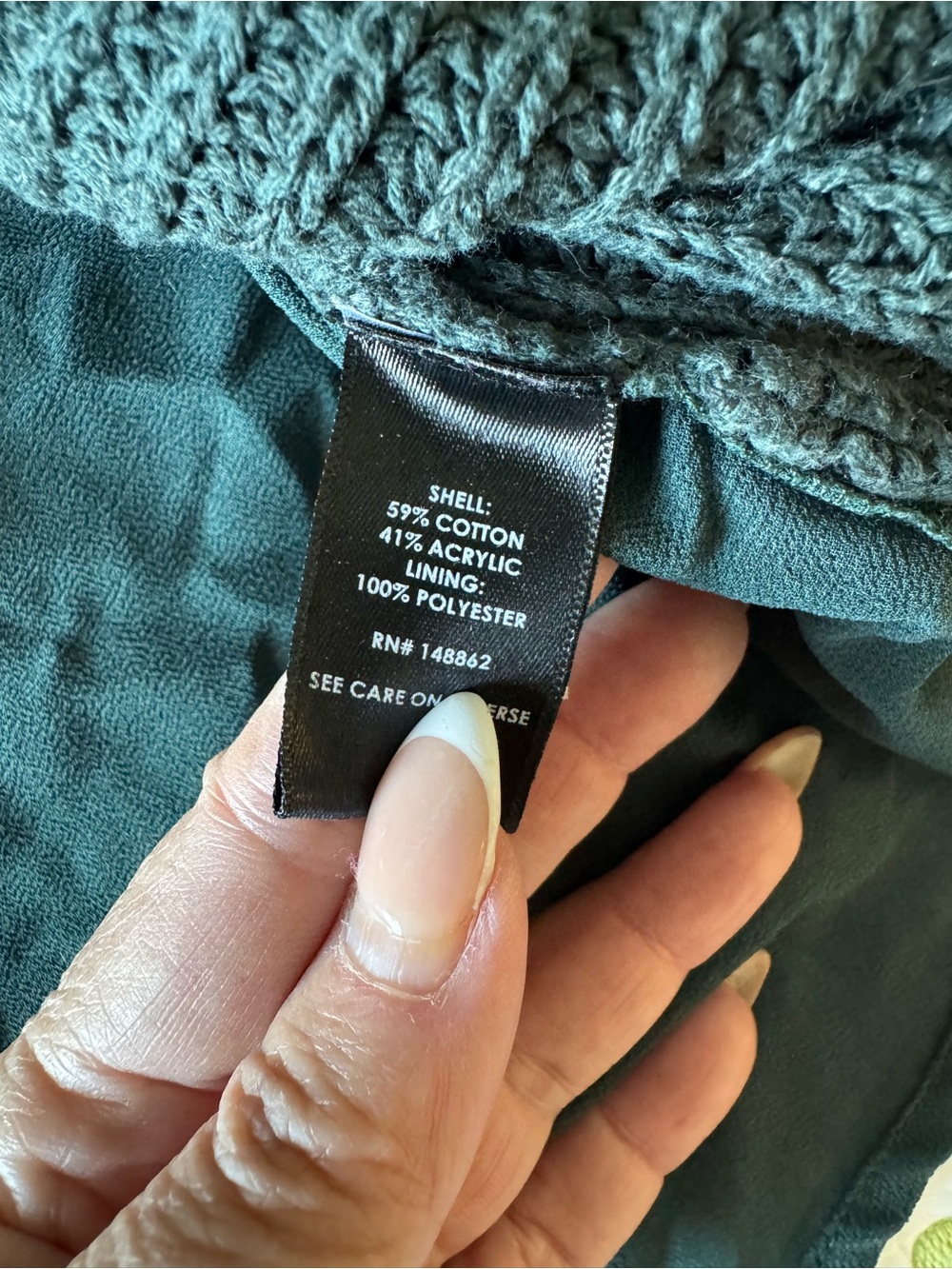torrid Dark Forest Green V-Neck Ribbed Sweater with tie detail on the back - Picture 5 of 8